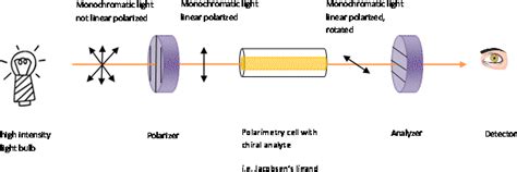 polarimeter experiment animation|diagram of a polarimeter.